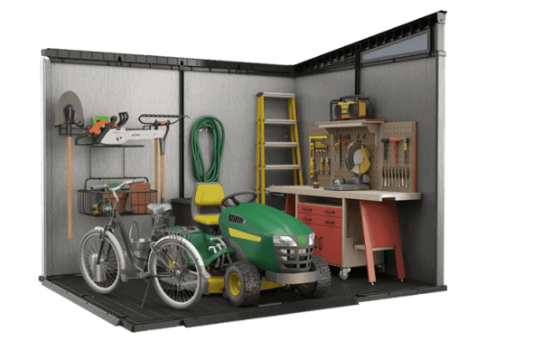 img-28.png Keter Artisan 9×7 Foot Large Outdoor Shed with Floor with Modern Design for Patio Furniture