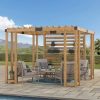img-2819.jpg SummerCove 10.5 ft. x 10 ft. Cedar Wood Pergola with Adjustable Hanging Planters