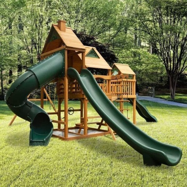 img-2952.jpg Treasure Trove II Swing Set /Tongue and Groove Wood Roof