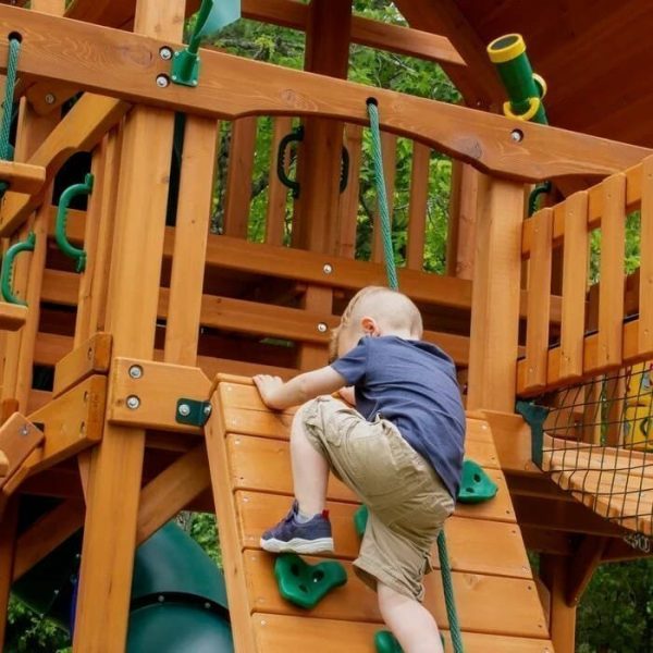 img-2954.jpg Treasure Trove II Swing Set /Tongue and Groove Wood Roof