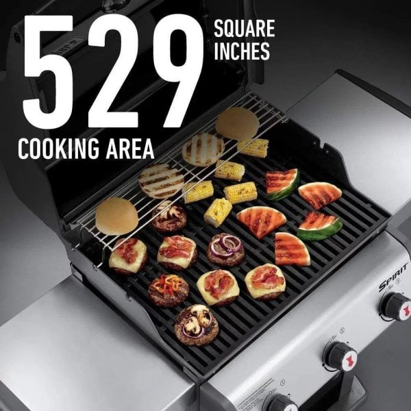 img-3013.jpg Weber 47510001 Spirit E-310 3-Burner Natural GAS Black Bundle with Generic Grill Cover Barbecue Drip Pans Set of 3