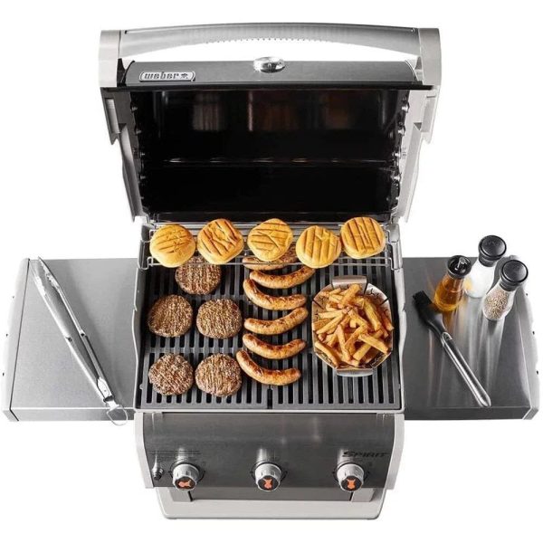img-3014.jpg Weber 47510001 Spirit E-310 3-Burner Natural GAS Black Bundle with Generic Grill Cover Barbecue Drip Pans Set of 3