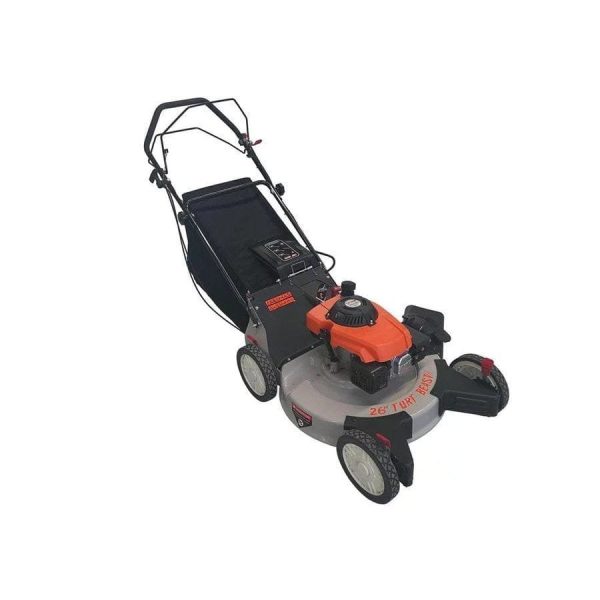 img-384.jpg 26 in. 208 cc Gas Walk Behind 3-In-1 Wide Area Self Propelled Lawn Mower, Rear Wheel Drive with Blade Brake Clutch