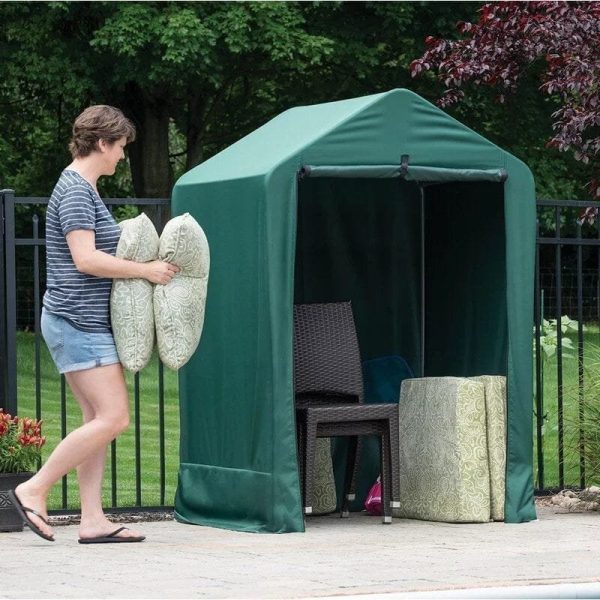 img-391.jpg 4 ft. W x 3.91 ft. D Plastic Portable Storage Shed