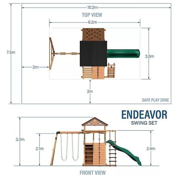 img-750.jpg Backyard Discovery Endeavor Cedar Swing Set