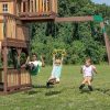 Backyard Discovery Skyfort II Cedar Swing Set/PlaySet