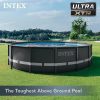 j2-12-1.jpg Intex Ultra XTR Frame 14′ x 42″ Round Above Ground Outdoor Swimming Pool Set with Sand Filter Pump, Ladder, Ground Cloth, and Pool Covers