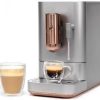 jhgfd1-2.jpg Café Affetto Automatic Espresso Machine + Milk Frother | Built-In & Adjustable Espresso Bean Grinders | One-Touch Brew in 90 Seconds | Steel Silver, 1.2 Liter, (C7CEBBS2RS3)