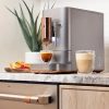 jhgfd2-1.jpg Café Affetto Automatic Espresso Machine + Milk Frother | Built-In & Adjustable Espresso Bean Grinders | One-Touch Brew in 90 Seconds | Steel Silver, 1.2 Liter, (C7CEBBS2RS3)