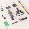 Cordless Vacuum Cleaner, 550W 45KPA 60 Mins Runtime Self-Standing Vacuum