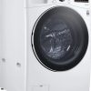 ljl.jpg LG – 5.0 Cu. Ft. High-Efficiency Stackable Smart Front Load Washer with Steam and Built-In Intelligence – White