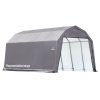 n1-25-1.jpg ShelterCoat Custom Round Wind and Snow Rated Shelter, 12 ft. x 20 ft. x 8 ft. Standard PE 9 oz. Grays