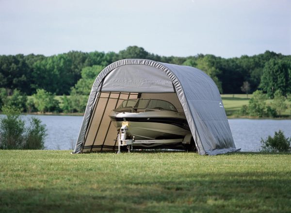 n3-18-1.jpg ShelterCoat Custom Round Wind and Snow Rated Shelter, 12 ft. x 20 ft. x 8 ft. Standard PE 9 oz. Grays