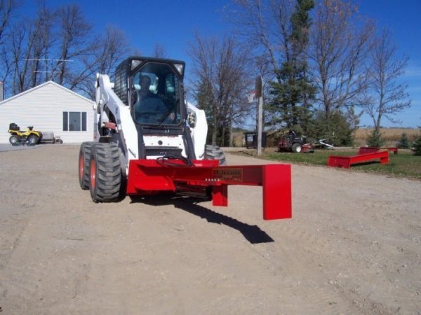 tm_warrior_on_bobcat.jpg TM Warrior Log Splitter Skid Steer Attachment (30” Stroke)