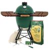 wxa.jpg Large Big Green Egg with Rolling Nest & Composite Egg Mates Package